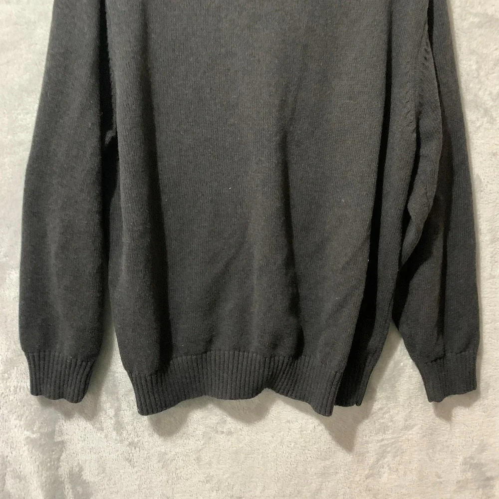 Dockers Mens Argyle Sweater Dark Gray Tan Brown Long Sleeve Crew Neck‎ XXL
